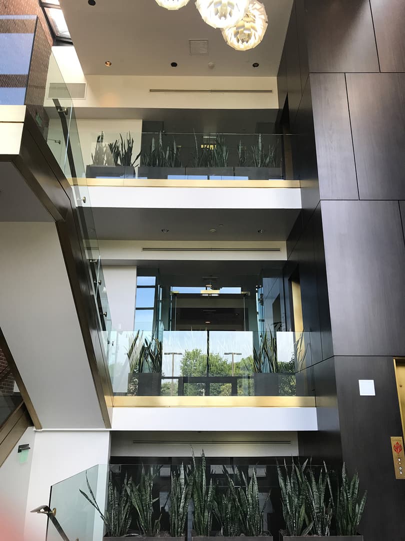 Interior atrium at 357 Main Street