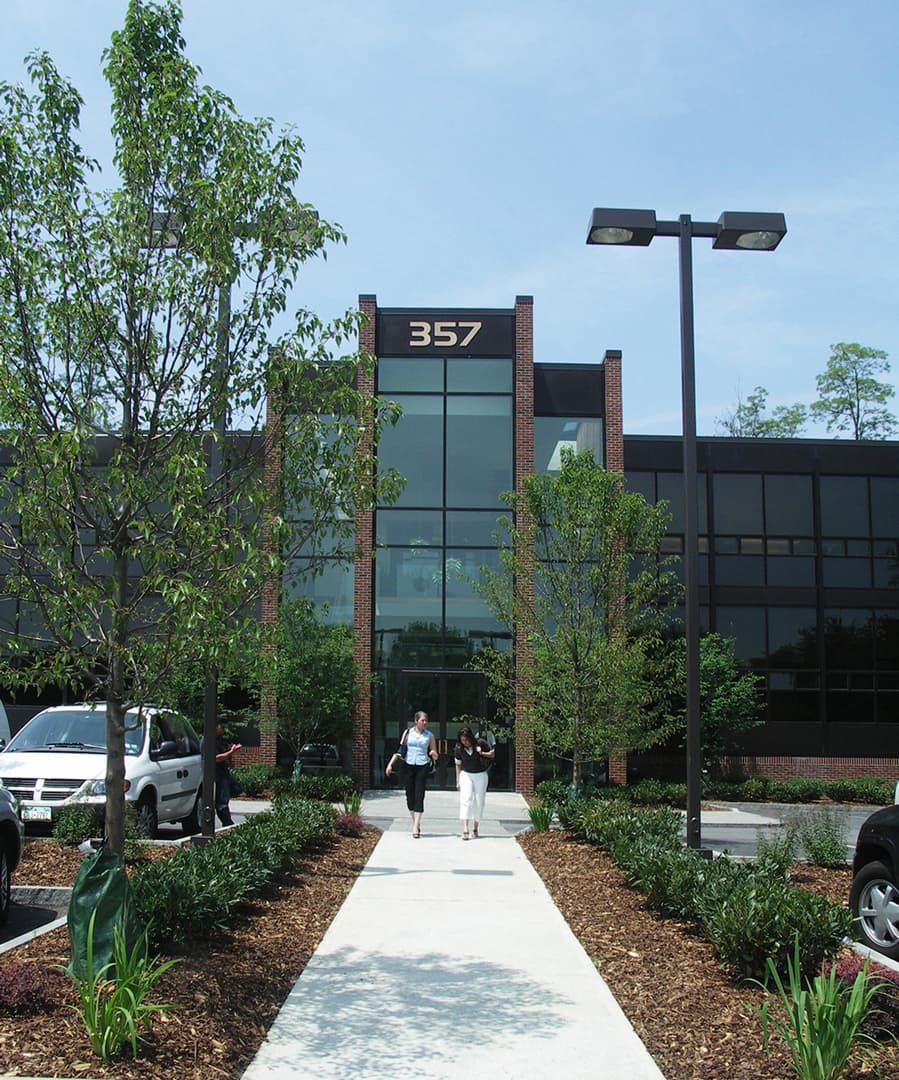 The entrance to 357 Main Street in Armonk